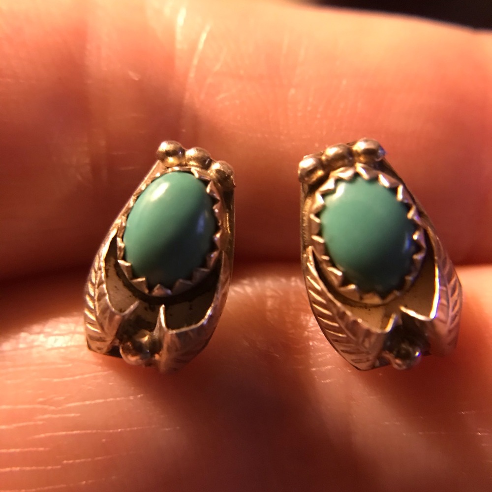 Sterling silver turquoise earrings